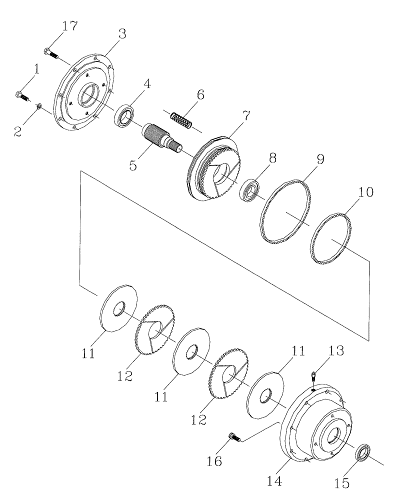 Схема запчастей Case IH 7700 - (A09[09]) - FAIL SAFE BRAKE,  7700 Mainframe & Functioning Components