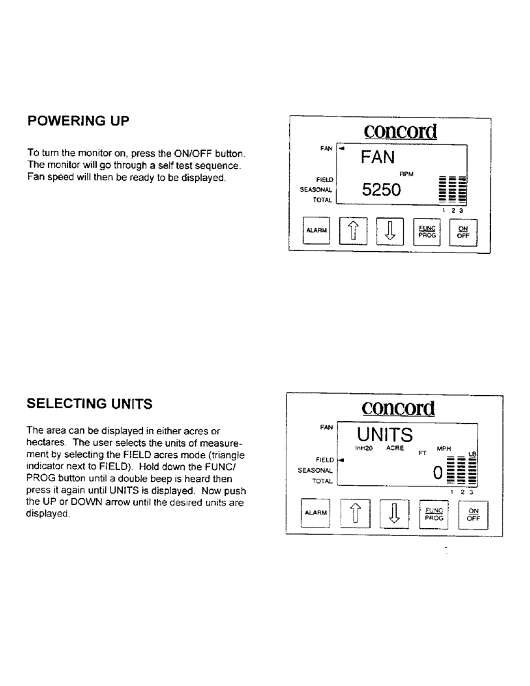 Схема запчастей Case IH 3400 - (C03) - POWERING UP/SELECTING UNITS 