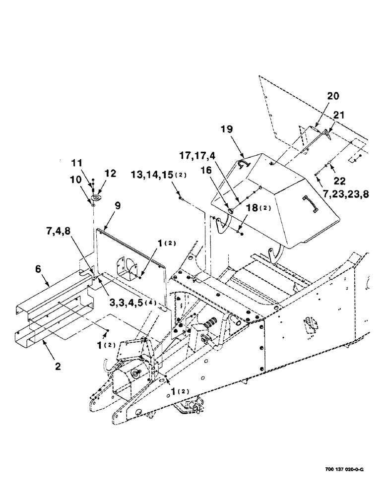 Схема запчастей Case IH 8585 - (7-06) - FRONT SHIELDS AND IDL ASSEMBLIES (12) - MAIN FRAME