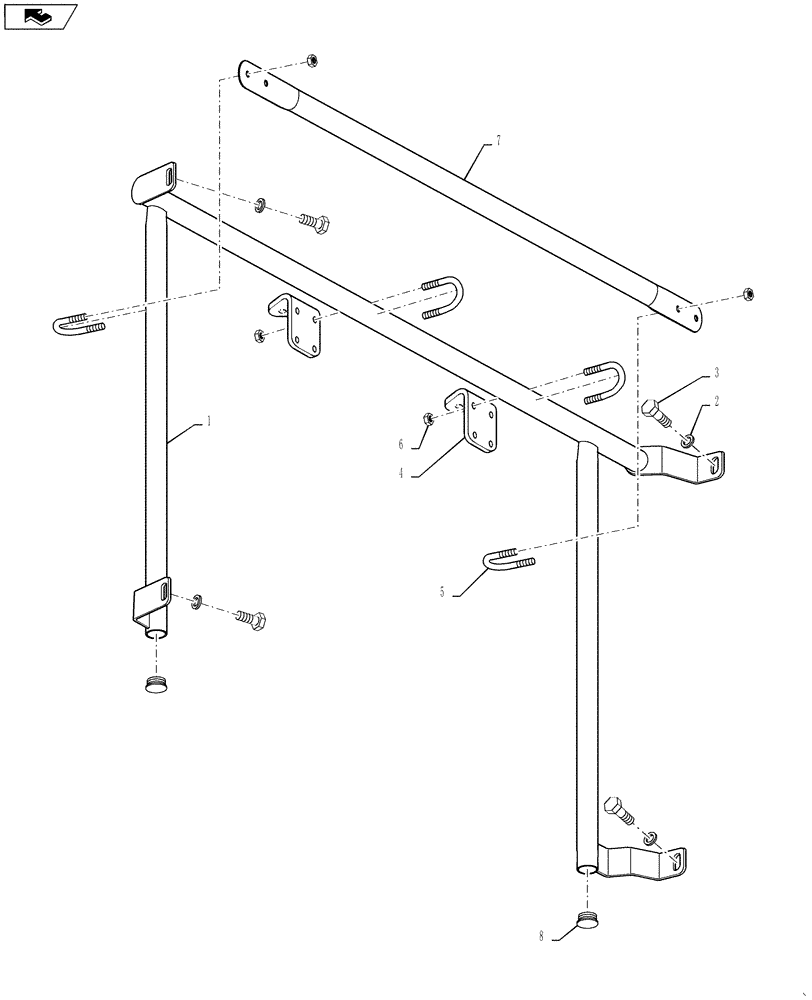 Схема запчастей Case IH 4420 - (11-070[01]) - MONITOR MOUNT, OPTION Options