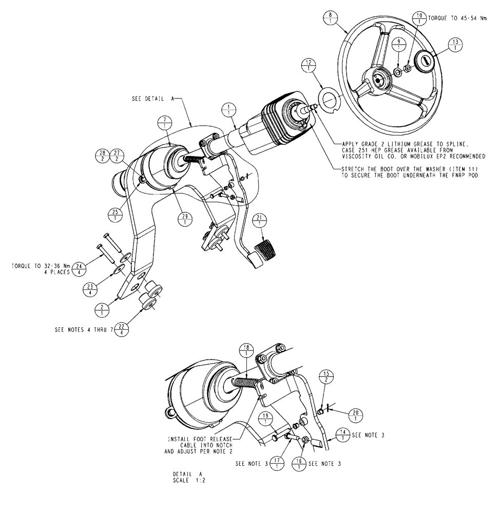 Схема запчастей Case IH FLX4510 - (01-011[01]) - STEERING CONTROL (10) - CAB