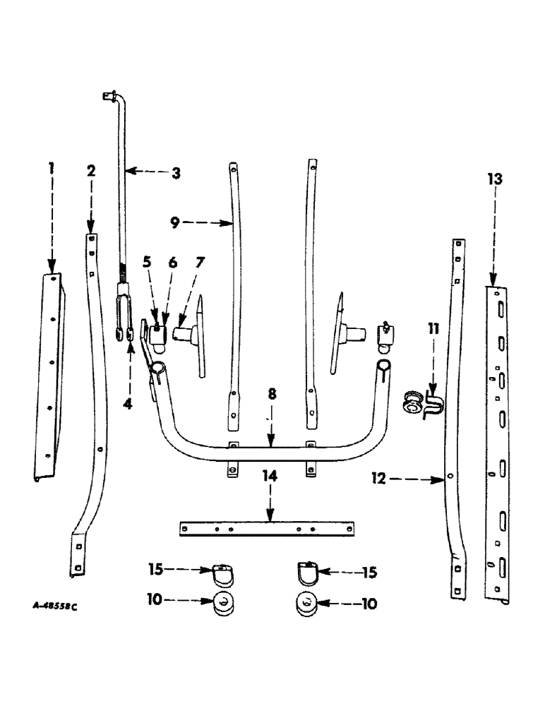 Схема запчастей Case IH 46 - (30) - NEEDLE AND NEEDLE PITMAN, FOR NO. 46-T BALER 