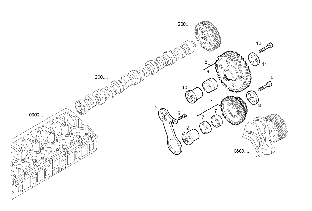 Схема запчастей Case IH F3AE0684M B903 - (1000.097) - GEAR DRIVE 