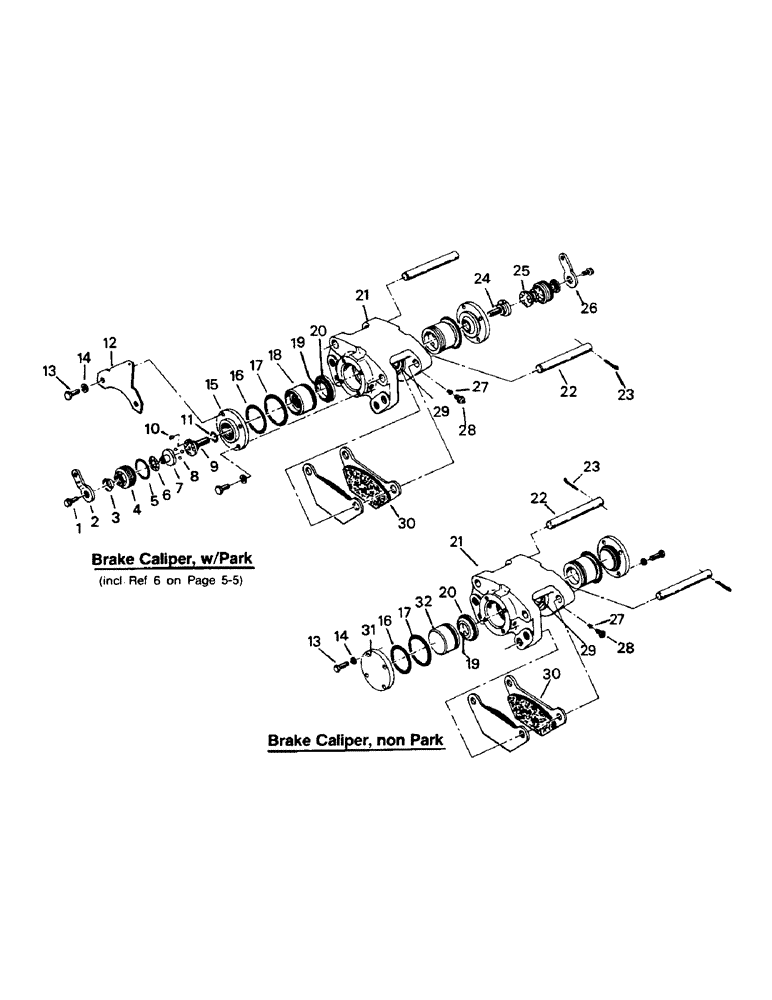 Схема запчастей Case IH PTA280 - (05-6) - BRAKE CALIPER ASSEMBLIES (5.1) - BRAKES