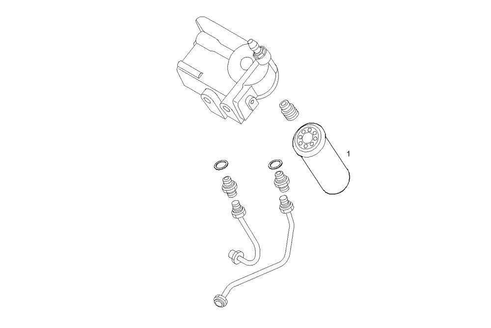 Схема запчастей Case IH F3AE0684K E905 - (2093.005) - FUEL FILTER fuel filter element 