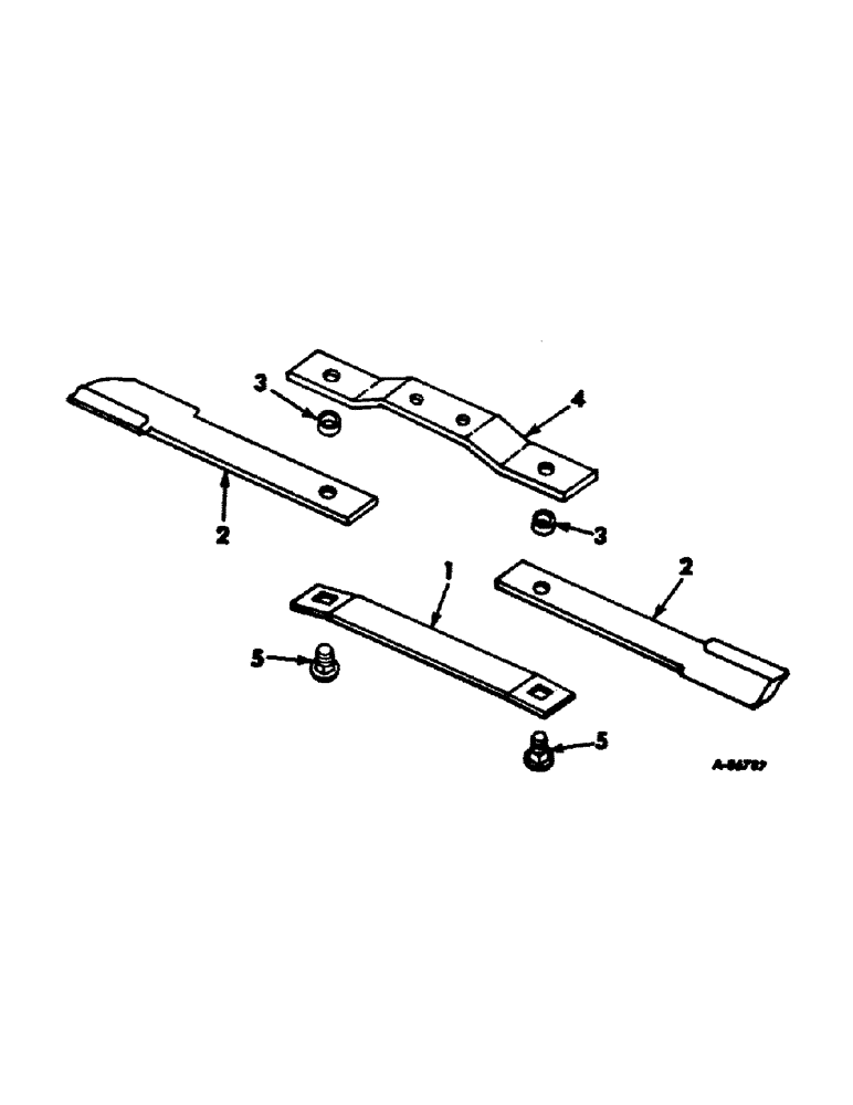 Схема запчастей Case IH 211 - (E-07) - ROTOR BAR AND BLADES, 1966 AND SINCE 