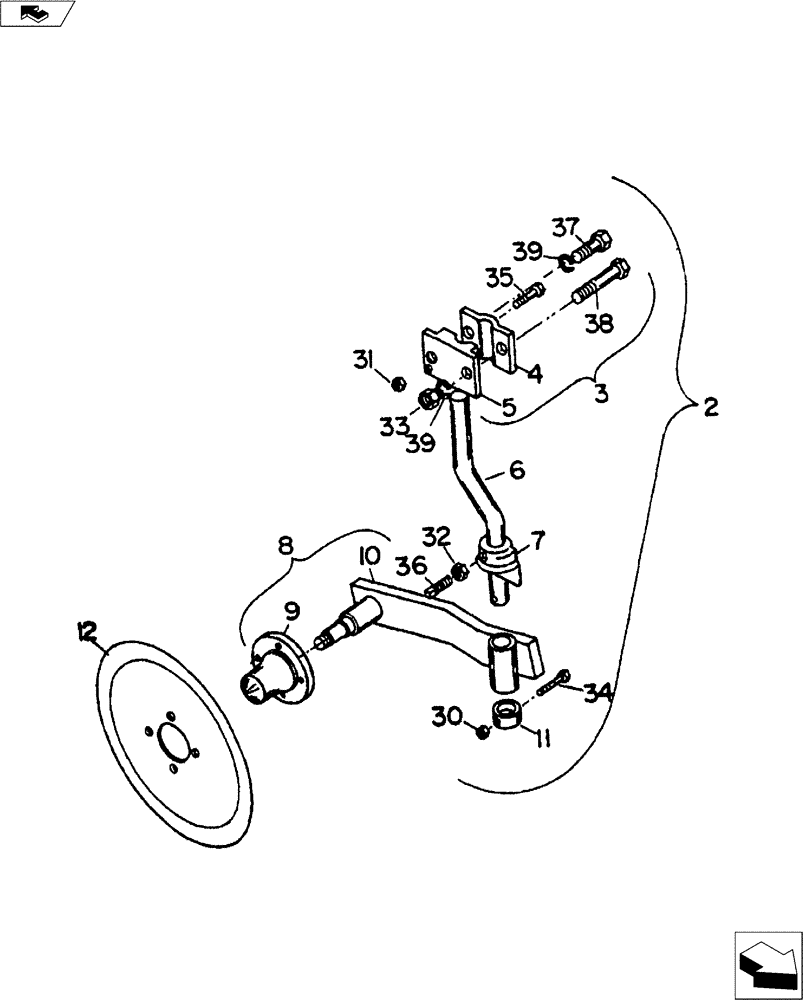 Схема запчастей Case IH 9000 SERIES - (75.200.02) - RIGID INNER COLTER ASSEMBLY (75) - SOIL PREPARATION