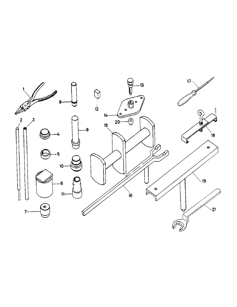 Схема запчастей Case IH 553 - (366) - SERVICE TOOLS FOR TRANSMISSION (88) - ACCESSORIES