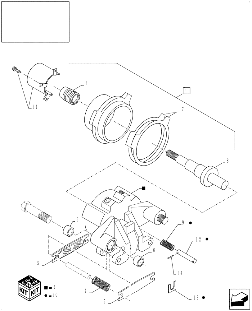 Схема запчастей Case IH AFX8010 - (D.32.C.58) - GEARBOX, BRAKE C - Power Train