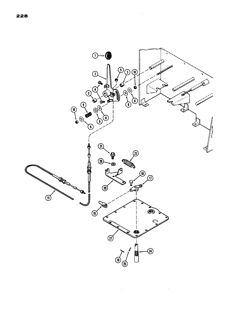 Схема запчастей Case IH 770 - (228) - DRAFT SENSING CONTROL (08) - HYDRAULICS