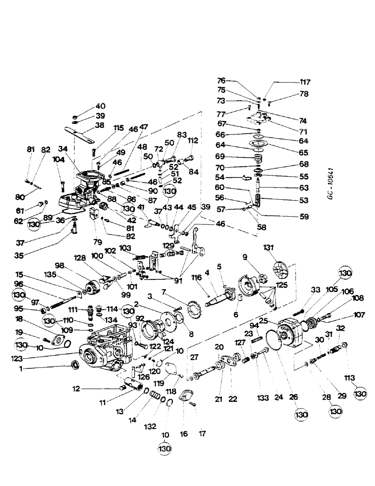 Схема запчастей Case IH D-310 - (11-114) - INJECTION PUMP 