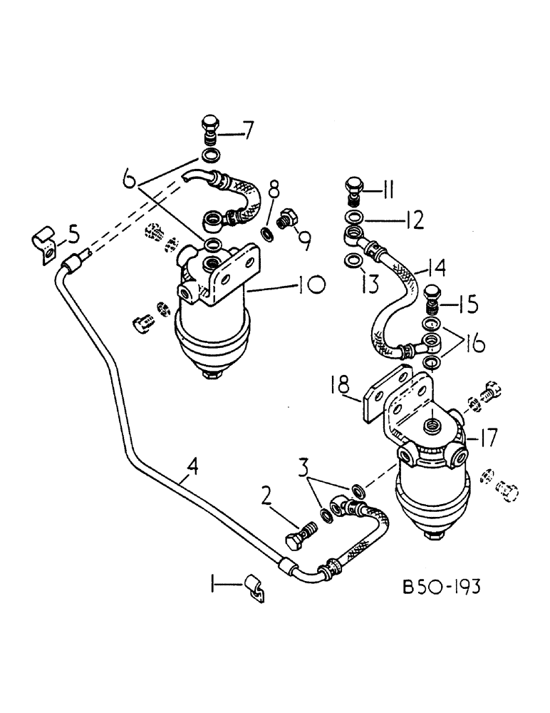 Схема запчастей Case IH 484 - (0G21-2) - FUEL FILTER AND CONNECTIONS, 376420 & UP Power