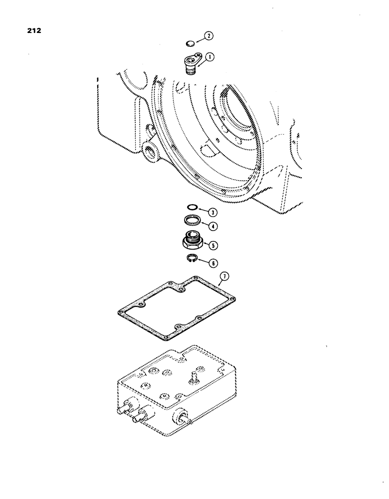 Схема запчастей Case IH 1270 - (212) - D.O.M. SYSTEM, DRAFT CONTROL SENSING LINKAGE (08) - HYDRAULICS