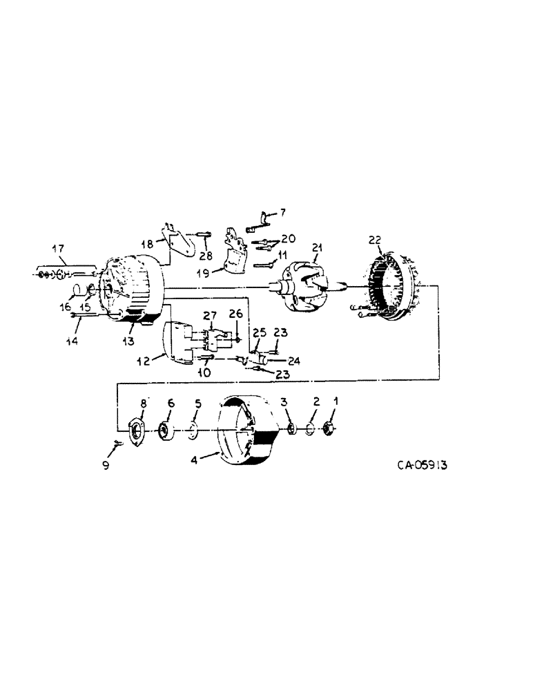 Схема запчастей Case IH HYDRO 186 - (08-04) - ELECTRICAL, ALTERNATOR-GENERATOR, DELCO REMY, WITH INTEGRAL SOLID STATE VOLTAGE REGULATOR (06) - ELECTRICAL