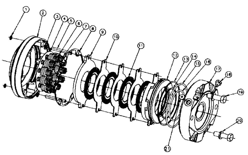 Схема запчастей Case IH 3150 - (05-003) - PARKING BRAKE Hub, Wheel & Tires