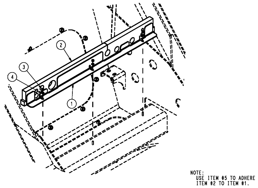 Схема запчастей Case IH FLX3510 - (04-024) - LOWER RADIATOR BAFFLE GROUP Frame & Suspension