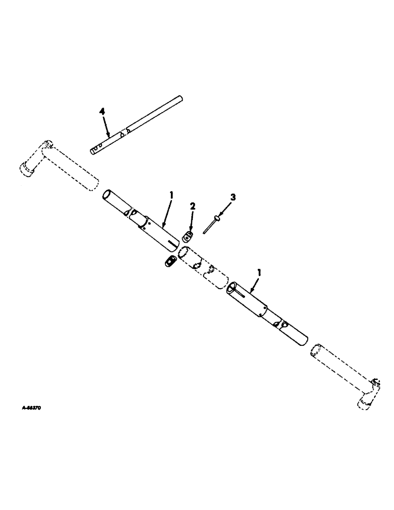 Схема запчастей Case IH 656 - (J-24) - STEERING MECHANISM, ADJUSTABLE WIDE TREAD FRONT AXLE EXTENSION, FARMALL TRACTORS Steering Mechanism