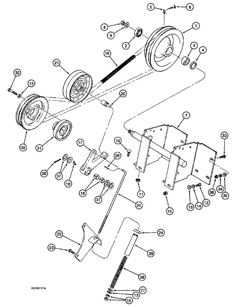 Схема запчастей Case IH 1688 - (8-28) - AUXILIARY PUMP DRIVE (07) - HYDRAULICS