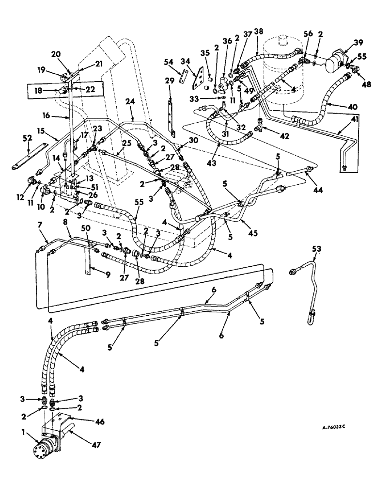 Схема запчастей Case IH 403 - (295) - WINDROW PICKUP HYDRAULIC DRIVE DIAGRAM, BELT TYPE (58) - ATTACHMENTS/HEADERS