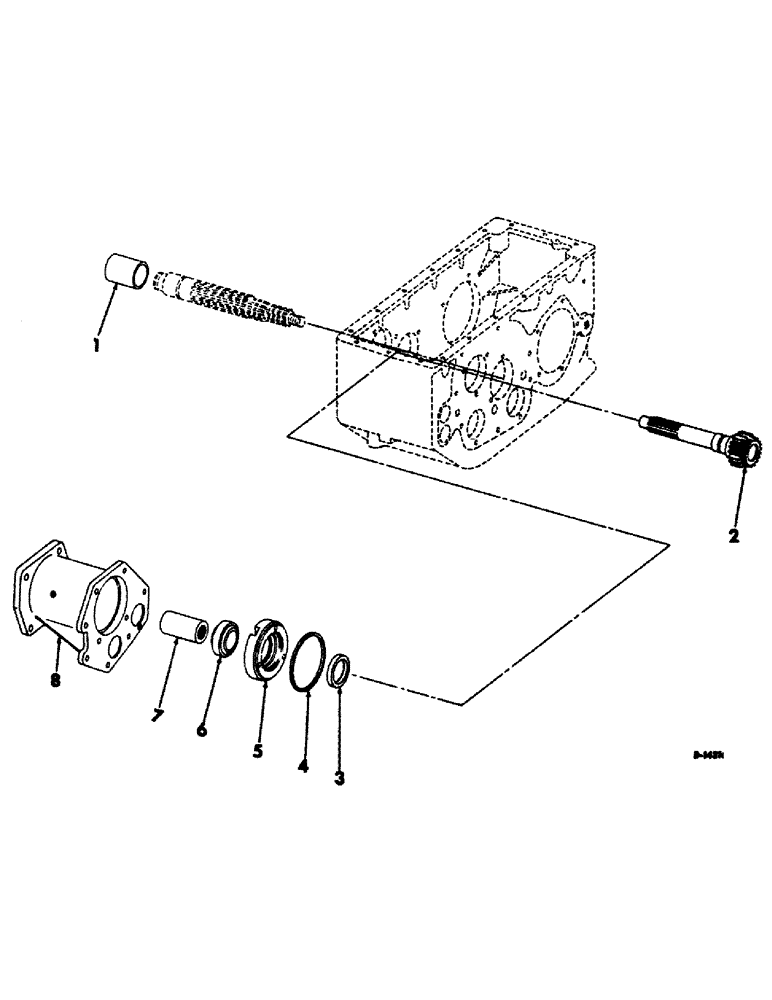 Схема запчастей Case IH 403 - (039) - HYDROSTATIC DRIVE, TRANSMISSION PARTS (21) - TRANSMISSION