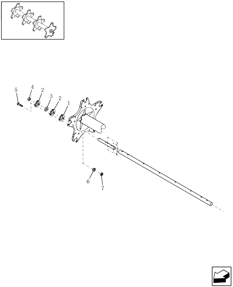 Схема запчастей Case IH HDX122 - (20.13.03[5]) - REEL, TINE BAR CONVERSION FROM BUSHINGS TO BEARINGS (58) - ATTACHMENTS/HEADERS