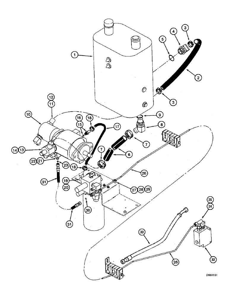 Схема запчастей Case IH 2166 - (8-20) - AUXILIARY PUMP SUPPLY SYSTEM (07) - HYDRAULICS