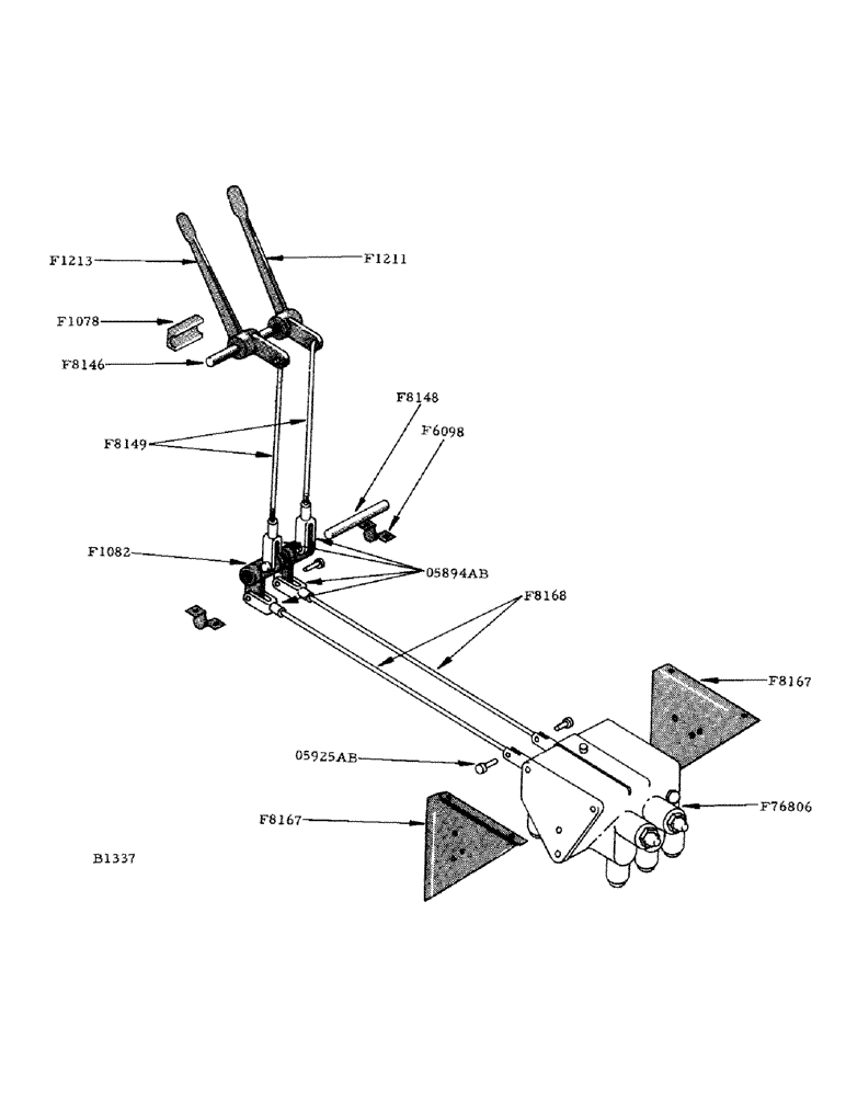 Схема запчастей Case IH 800 - (262) - HEADER LIFT AND VARIABLE SPEED CONTROL LINKAGE (88) - ACCESSORIES