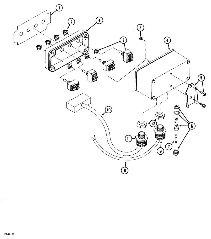 Схема запчастей Case IH 1360 - (4-004) - TRACTOR REMOTE CONTROL, SELF CONTAINED HYDRAULICS (06) - ELECTRICAL