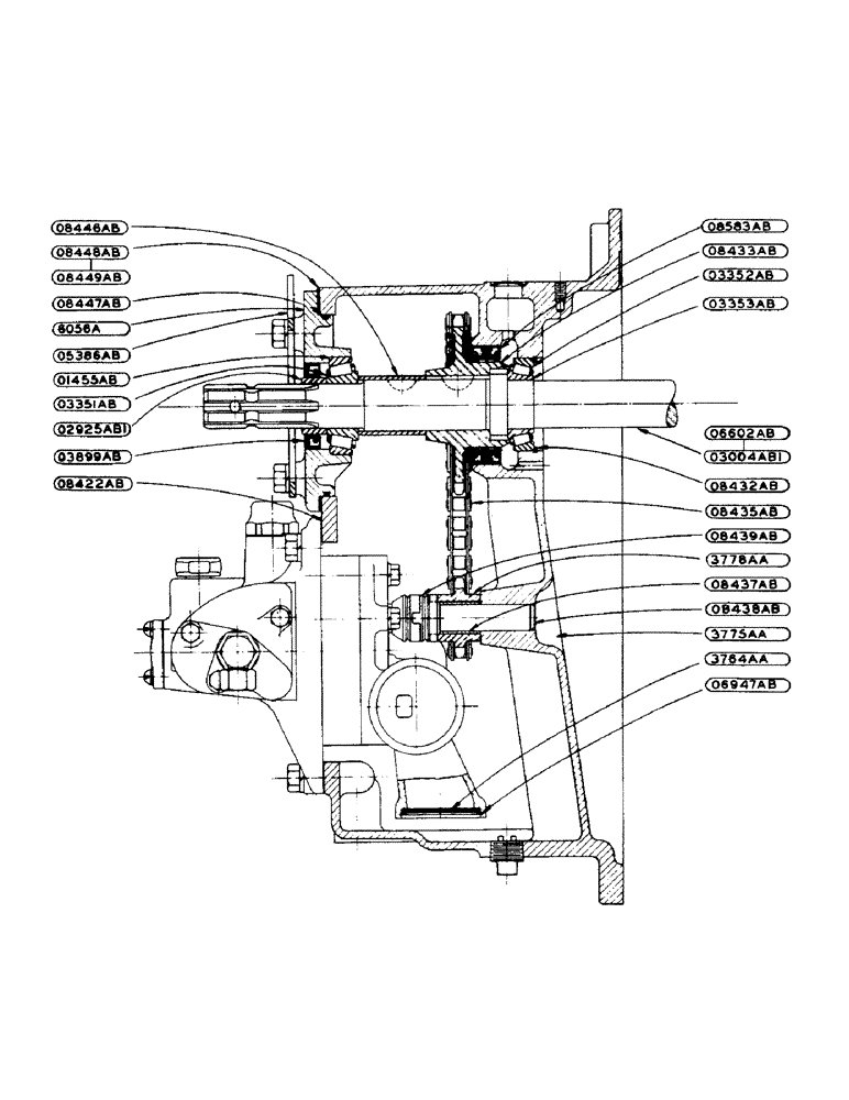 Схема запчастей Case IH DC-SERIES - (157) - HYDRAULIC CONTROL UNIT, MAIN HOUSING AND PUMP DRIVE ASSEMBLY (08) - HYDRAULICS