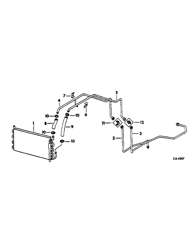 Схема запчастей Case IH 454 - (06-02) - COOLING, OIL COOLER, INTERNATIONAL 454 TRACTORS WITH SYNCHROMESH TRANSMISSION Cooling