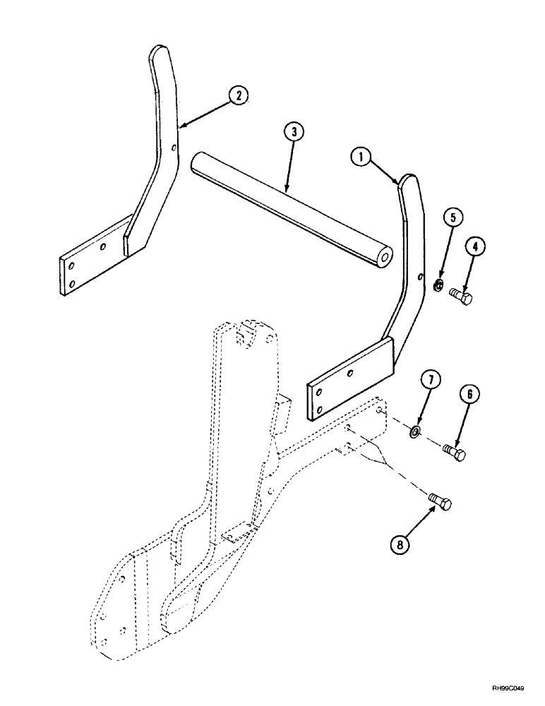 Схема запчастей Case IH L550 - (9-20) - PROTECTIVE ASSY - GRILLE (09) - CHASSIS/ATTACHMENTS