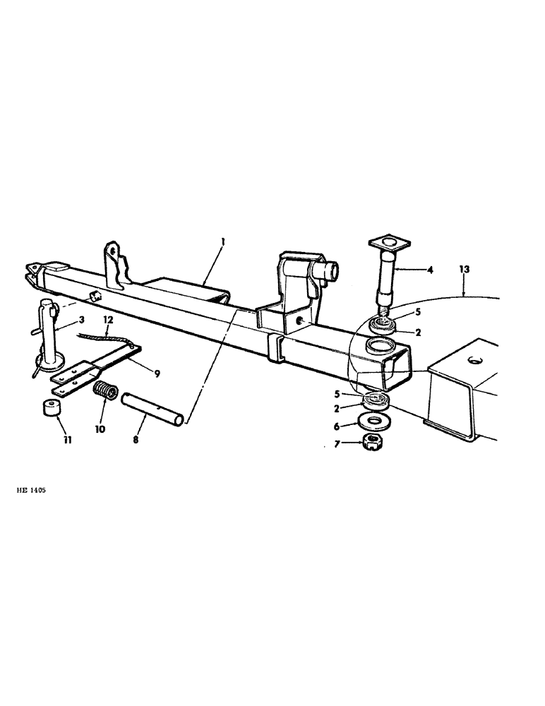 Схема запчастей Case IH 1290 - (02) - MAIN HITCH 