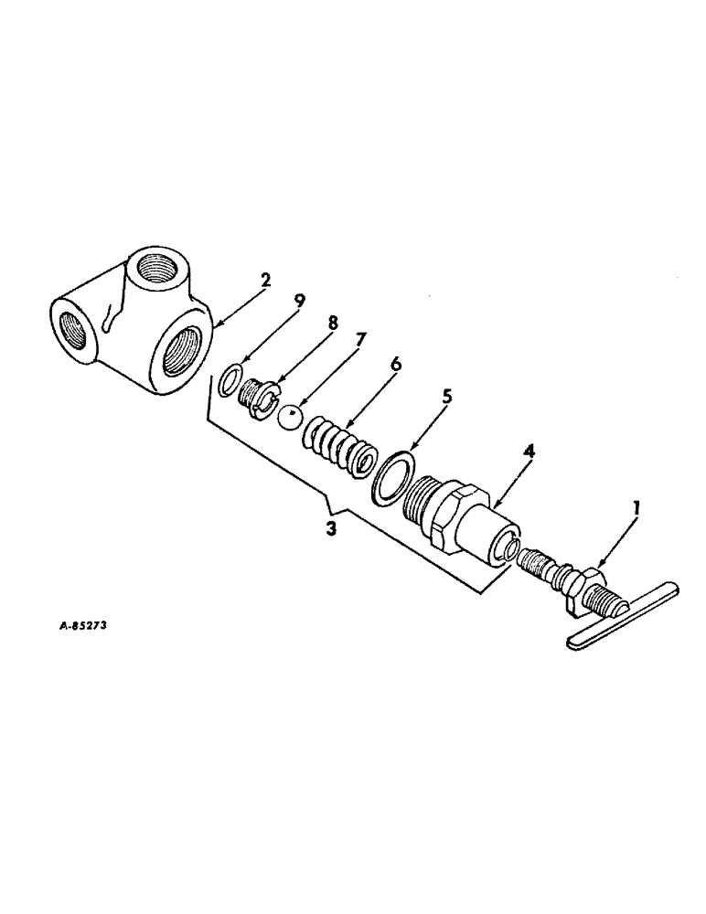 Схема запчастей Case IH 241 - (A-38) - RELIEF VALVE ASSEMBLY (35) - HYDRAULIC SYSTEMS