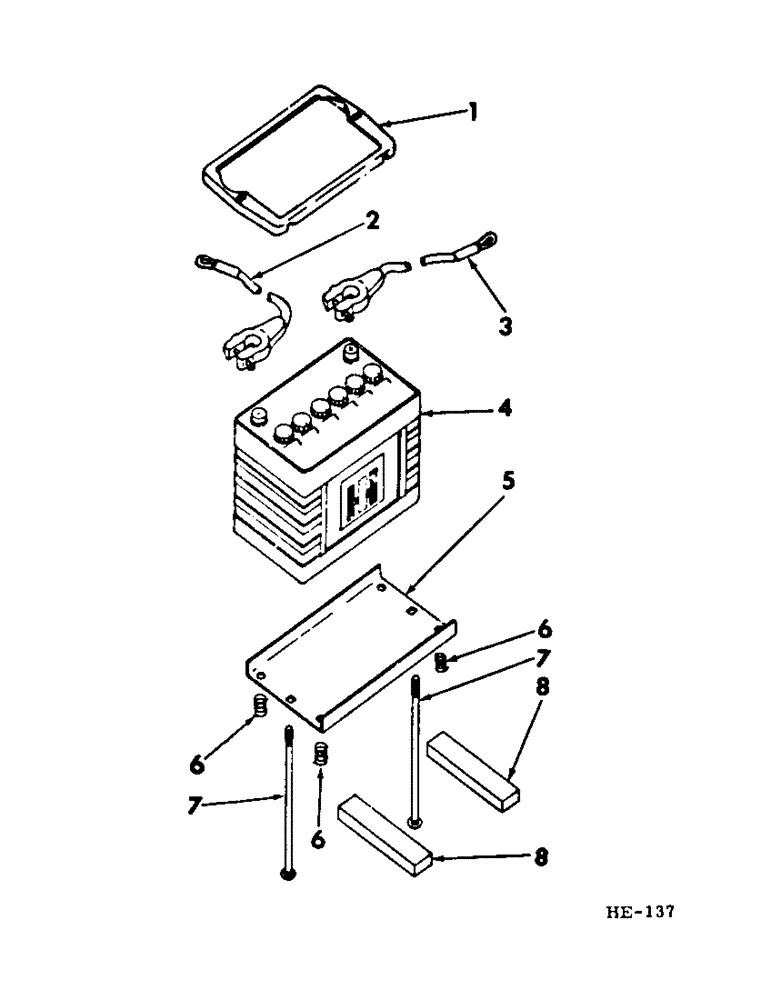 Схема запчастей Case IH 375 - (G-11) - ELECTRICAL SYSTEM, BATTERY AND TRAY (06) - ELECTRICAL SYSTEMS