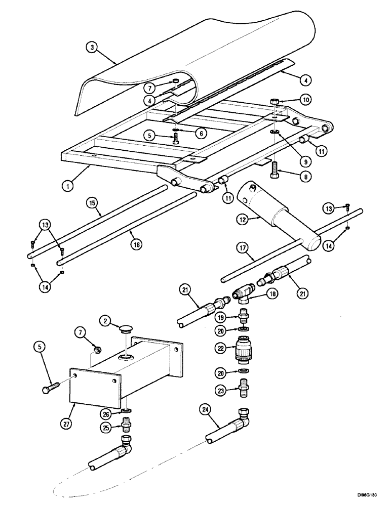 Схема запчастей Case IH 8650 - (2-86) - BALE MAT, 8640, - DBG0004009, 8650, - DBG0002009 