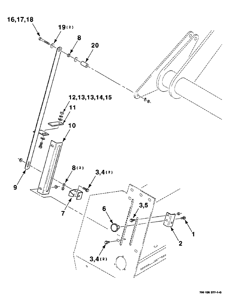 Схема запчастей Case IH 8455 - (6-02) - INDICATOR ASSEMBLY (BALE SIZE) (14) - BALE CHAMBER