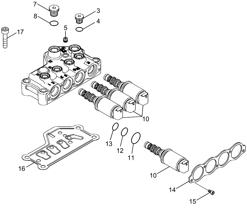 Схема запчастей Case IH MX275 - (06-27) - VALVE ASSEMBLY - TRANSMISSION CONTROL (87323842) (06) - POWER TRAIN