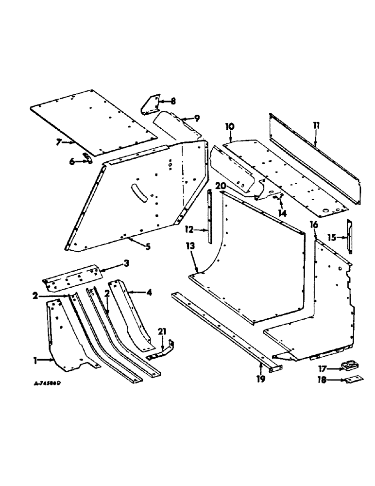 Схема запчастей Case IH 440 - (F-09) - CROSS CONVEYOR AND FEED OPENING 