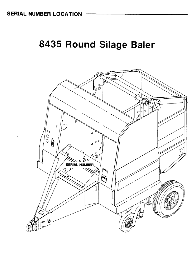 Схема запчастей Case IH 8435 - (1-2) - SERIAL NUMBER LOCATION (00) - GENERAL