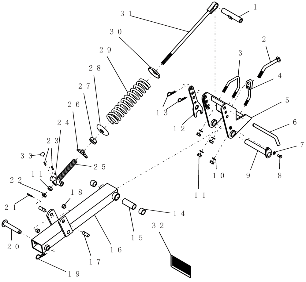 Схема запчастей Case IH 600 - (75.200.15) - MOUNTED PACKER/HARROW MAIN ARM AND MOUNT ASSEMBLY (75) - SOIL PREPARATION