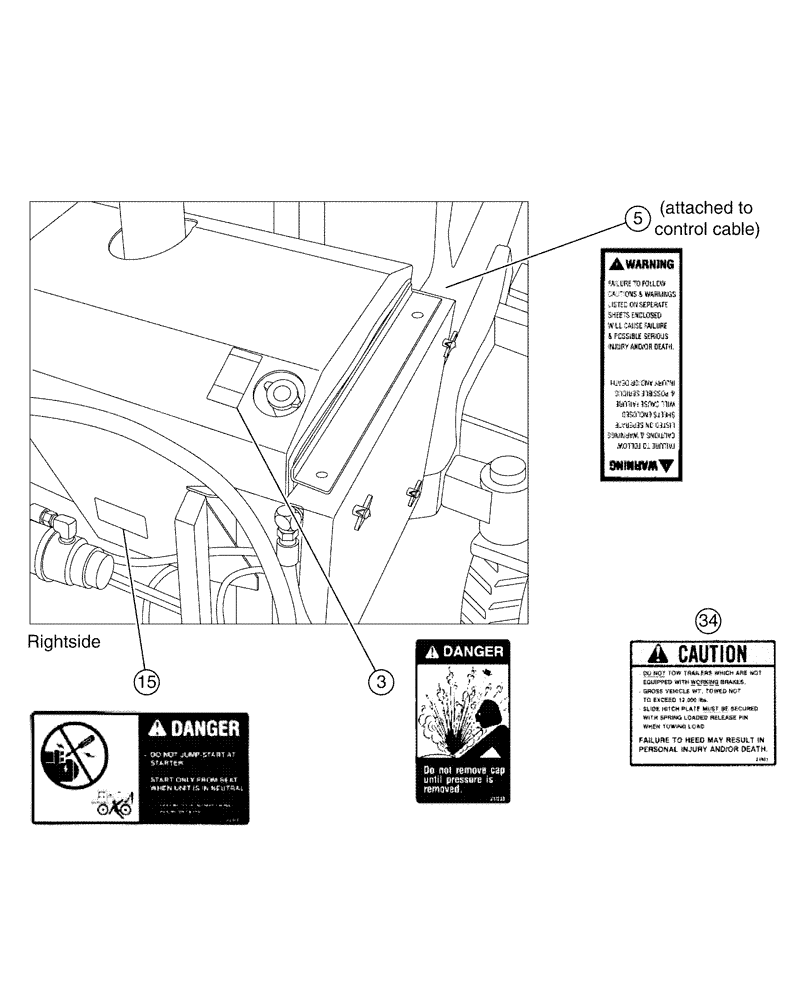 Схема запчастей Case IH PATRIOT XL - (10-002[01]) - EXTERIOR DECALS (13) - DECALS