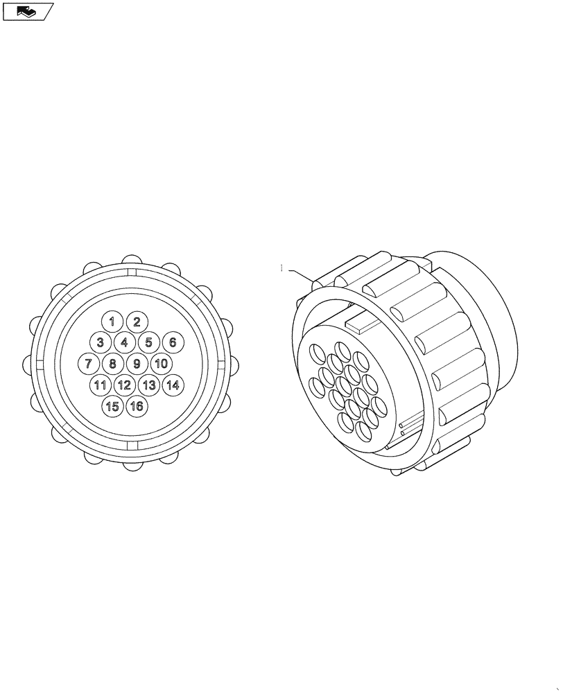 Схема запчастей Case IH 4430 - (55.635.06) - HARNESS ADAPTOR FOR NO CONTROLLER OPTION (55) - ELECTRICAL SYSTEMS