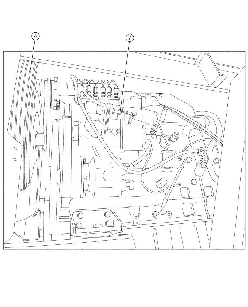 Схема запчастей Case IH SPX4260 - (03-001[03]) - ENGINE PACKAGE (01) - ENGINE