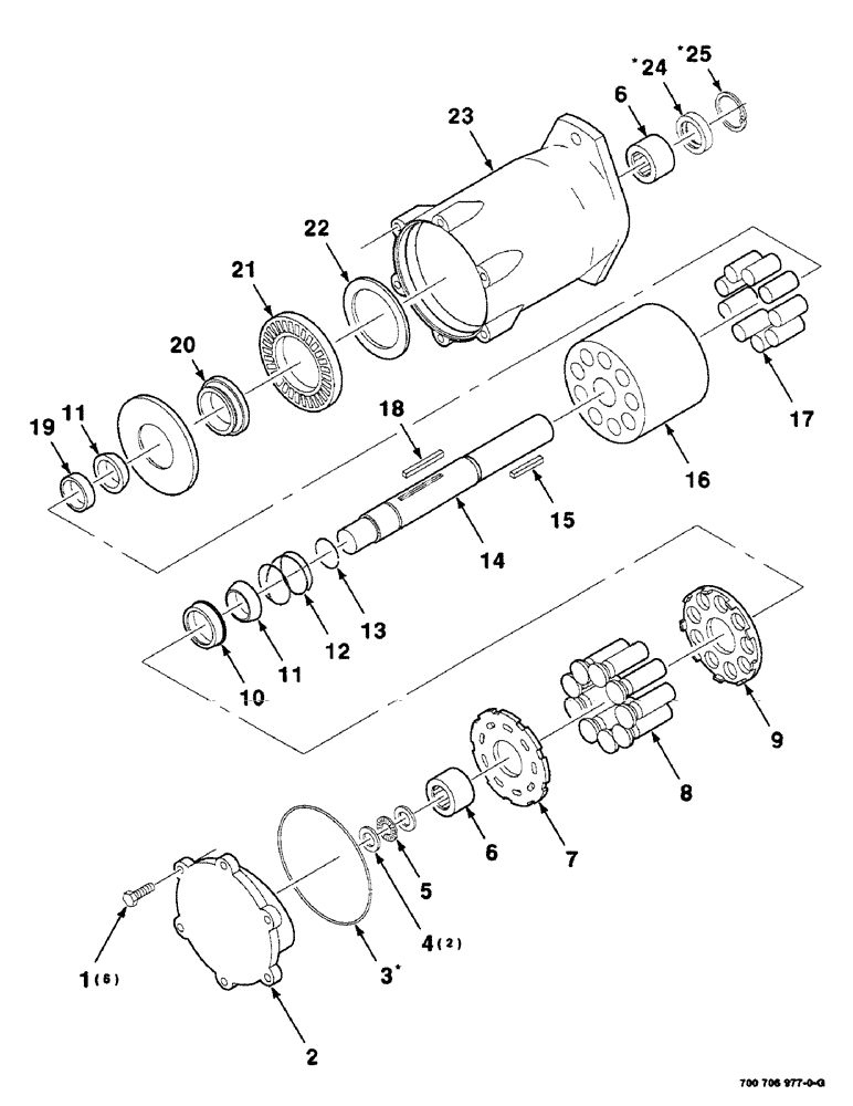 Схема запчастей Case IH SC412 - (8-14) - HYDROSTATIC MOTOR ASSEMBLY, (700706977 HYDROSTATIC MOTOR ASSEMBLY COMPLETE) (08) - HYDRAULICS