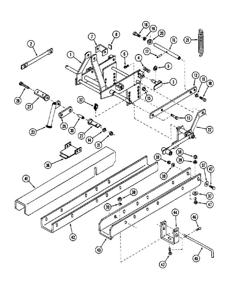 Схема запчастей Case IH ST54 - (46) - MAIN FRAME 