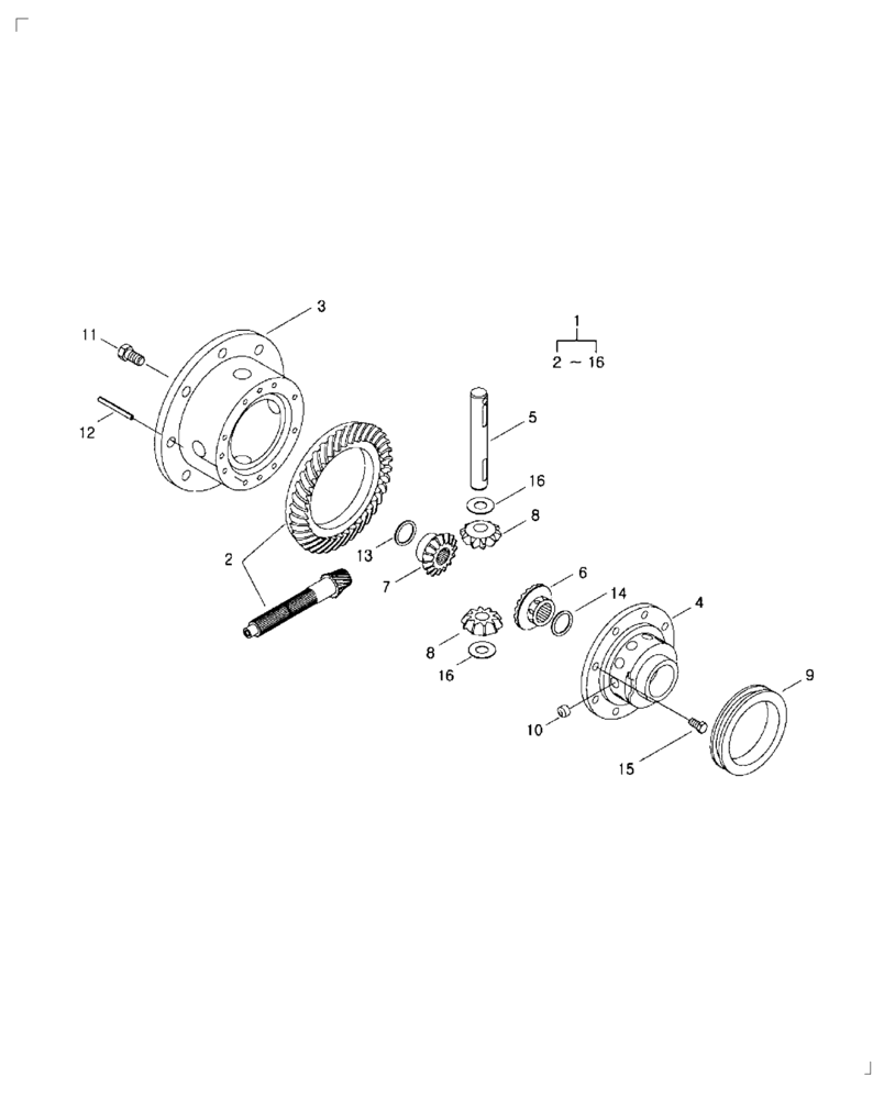 Схема запчастей Case IH FARMALL 35B - (27.106.01) - REAR DIFFERENTIAL (27) - REAR AXLE SYSTEM