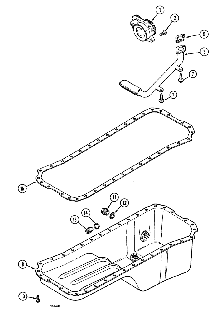 Схема запчастей Case IH SPX3185 - (050) - ENGINE, OIL PUMP AND OIL PAN (10) - ENGINE