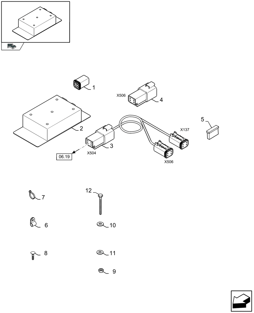 Схема запчастей Case IH LB333P - (06.09[01]) - MOISTURE SENSOR (06) - ELECTRICAL SYSTEMS