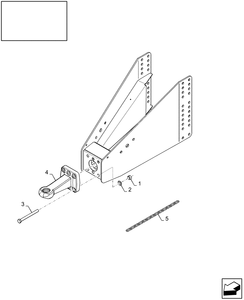 Схема запчастей Case IH LB333P - (18.84197176[01]) - DIA : K80 SPOON-TYPE HITCH KIT (18) - ACCESSORIES