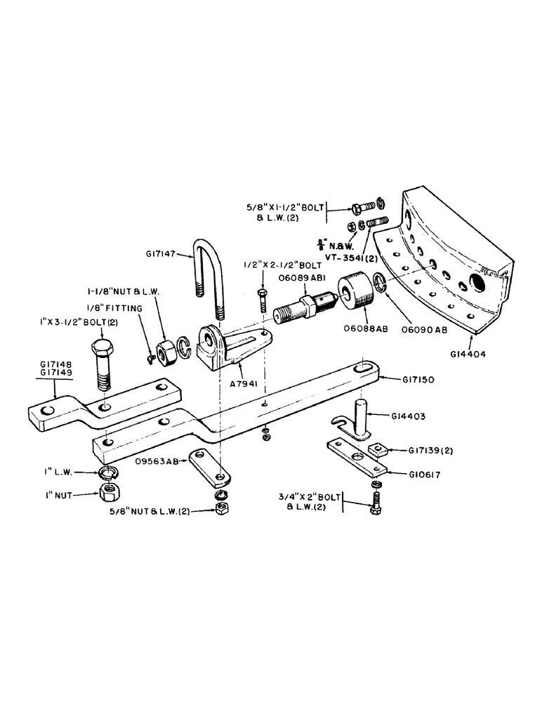 Схема запчастей Case IH 600B-SERIES - (120) - HEAVY DUTY ROLLER TYPE DRAWBAR (06) - POWER TRAIN